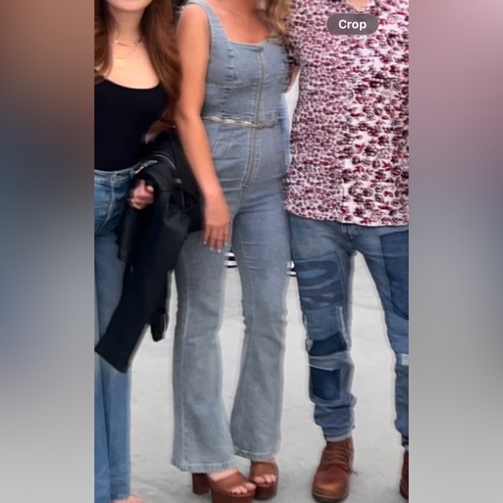 Lulu's Light Blue Denim Jumpsuit